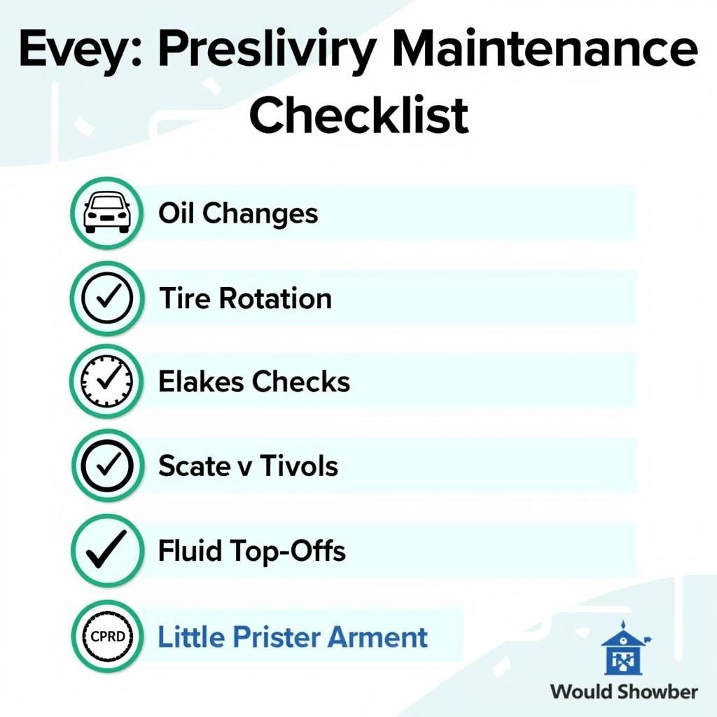 Preventative Maintenance Checklist for Vehicles