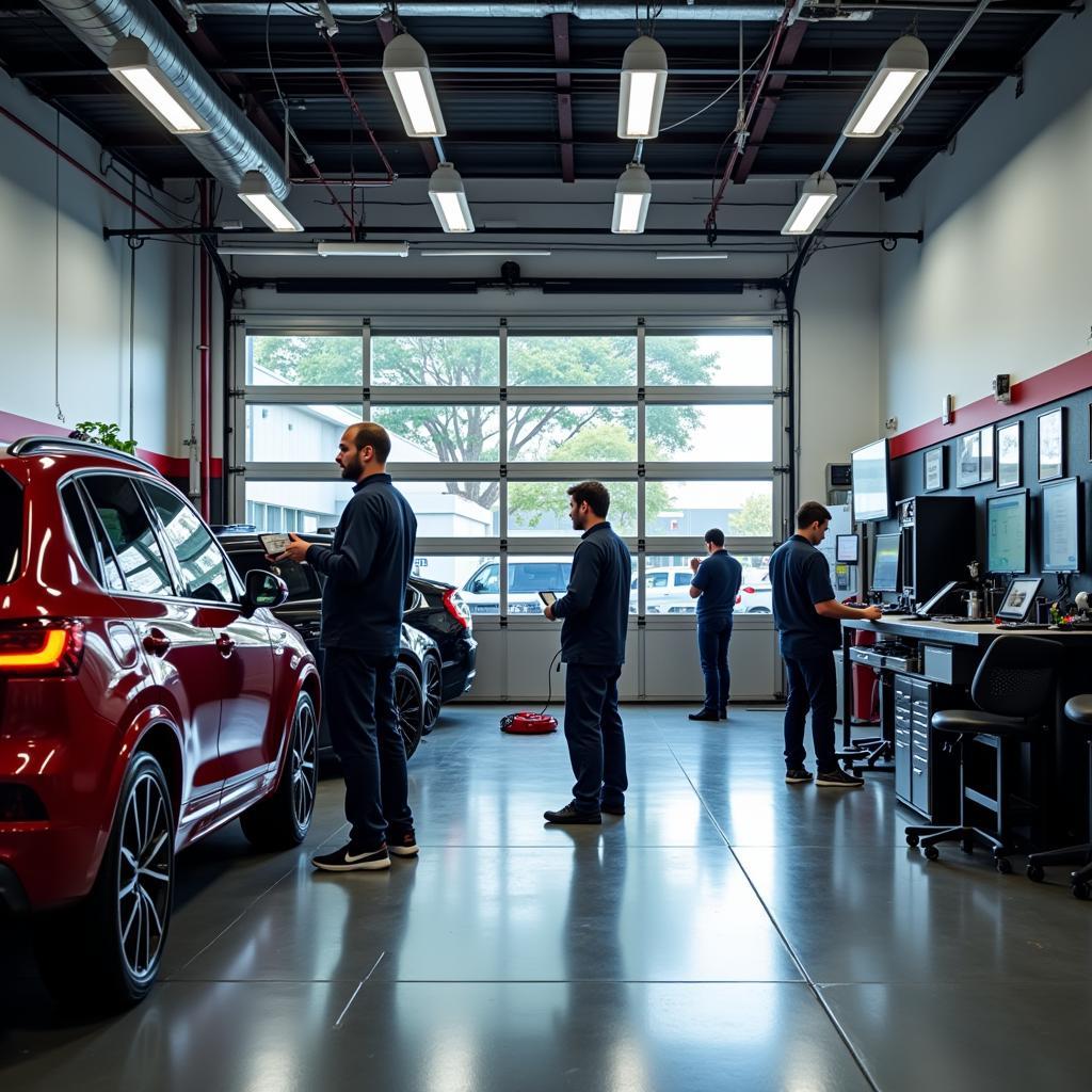 Modern Auto Maxi Service Garage in Le Mans