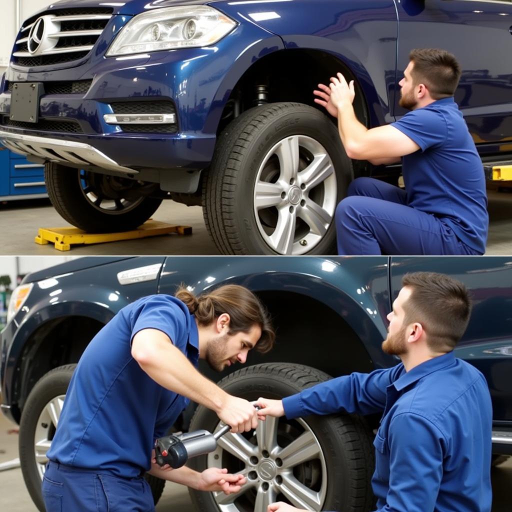 Routine Auto Méca Services like oil changes and tire rotations