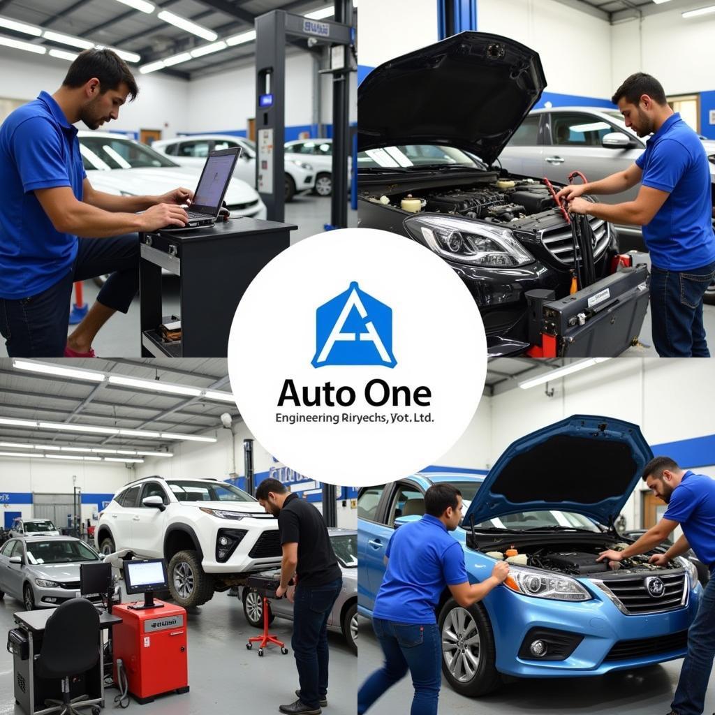 Modern Auto Repair Workshop at Auto One Engineering Services Pvt Ltd Pune Maharashtra