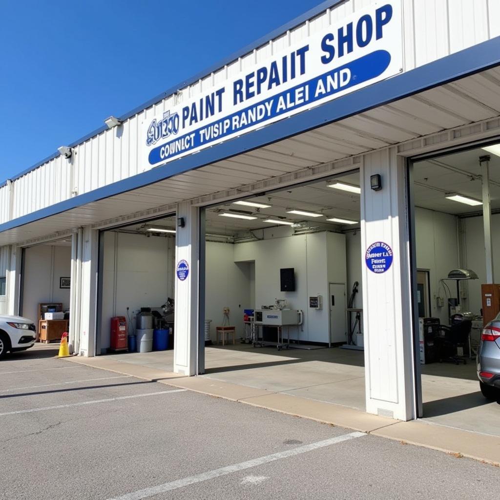 Auto Paint Repair Shop Located on McNeilly Road