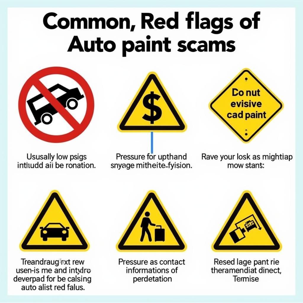 Identifying red flags for auto paint scams