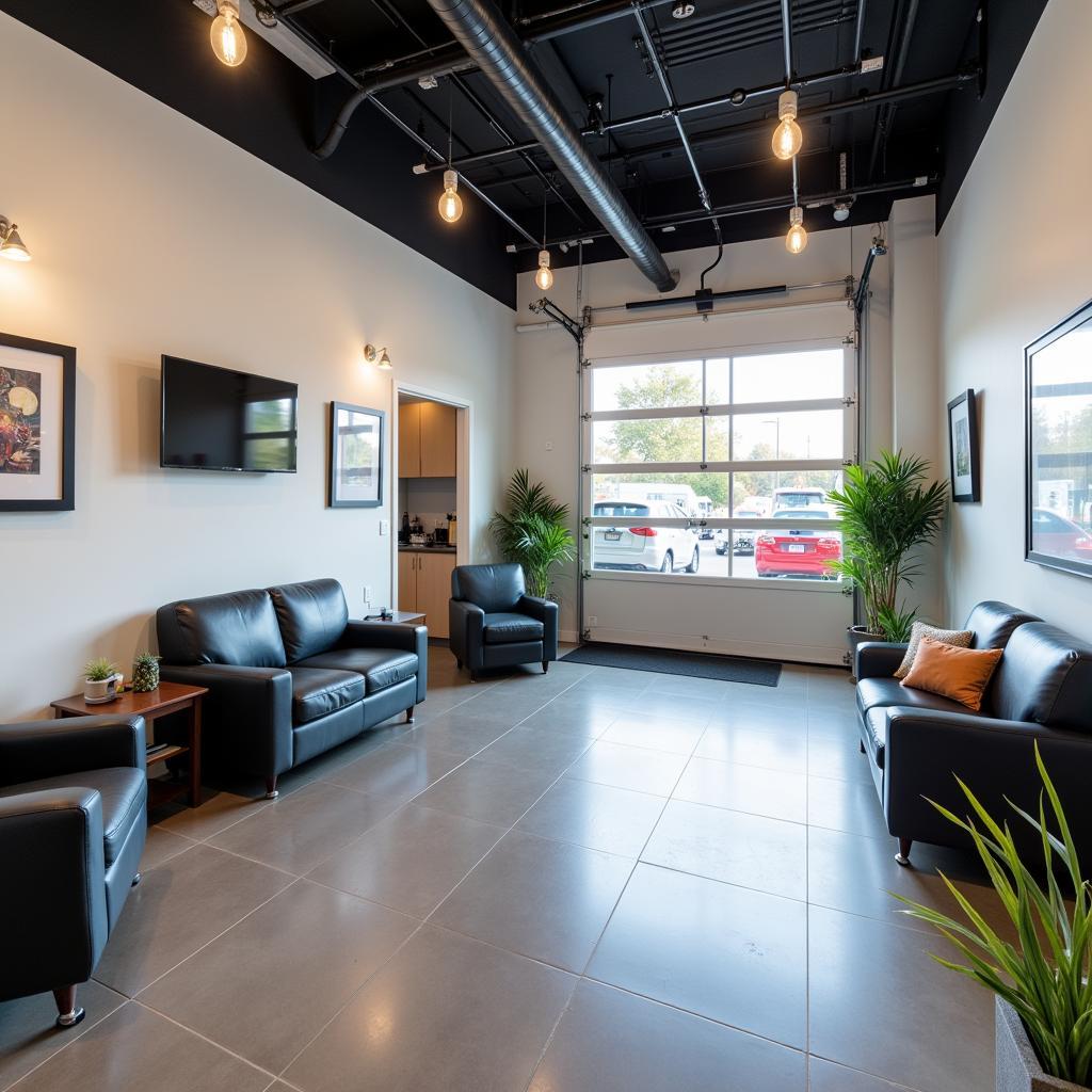 Comfortable Waiting Area at an Auto Pro Service Center in Los Angeles