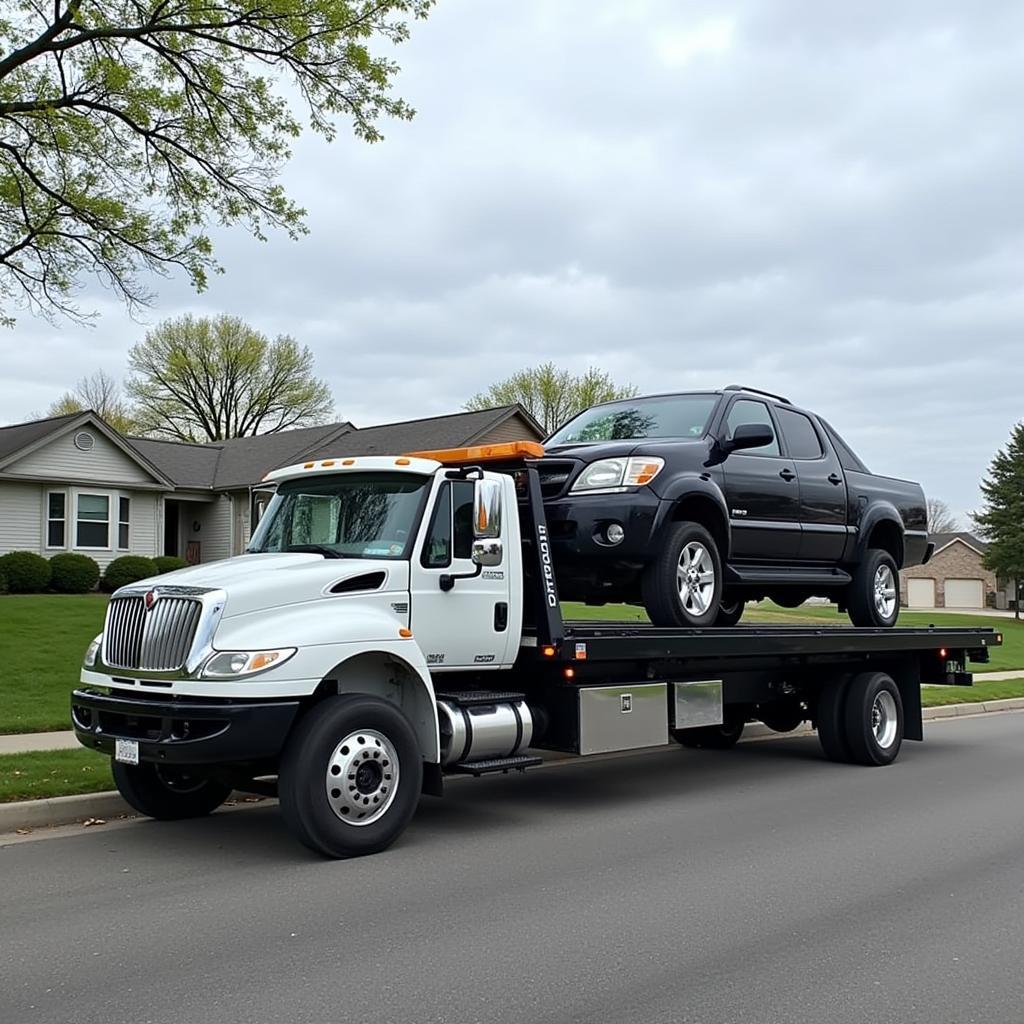 Flatbed Tow Truck in Wheeling, IL