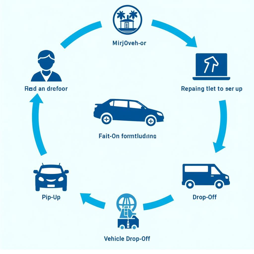 Auto Repair Concierge Service Process Flowchart