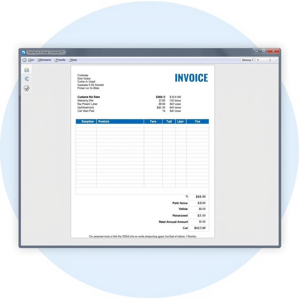 Auto Repair Invoice Printing Service Software