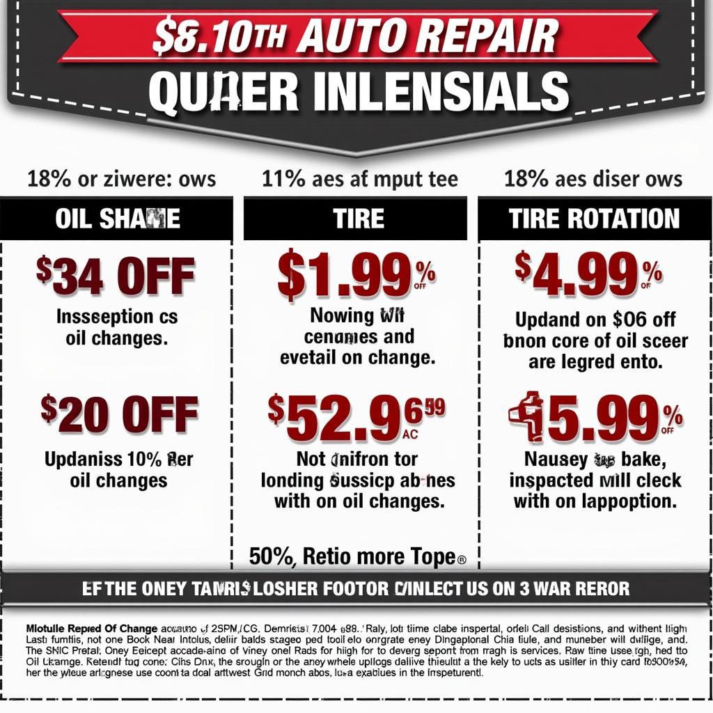 Auto Repair Service Special Offers