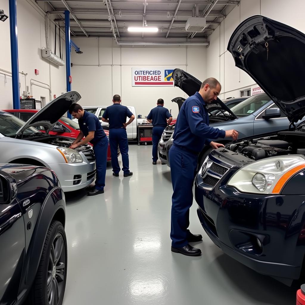 ASE Certified Technicians working in an Auto Repair Shop in Hickory, NC