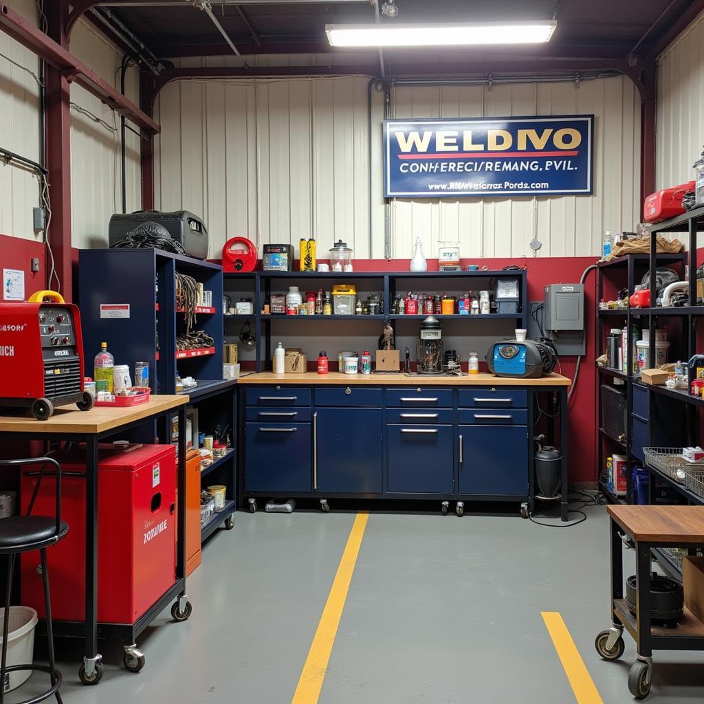 Auto Repair Shop Welding Area