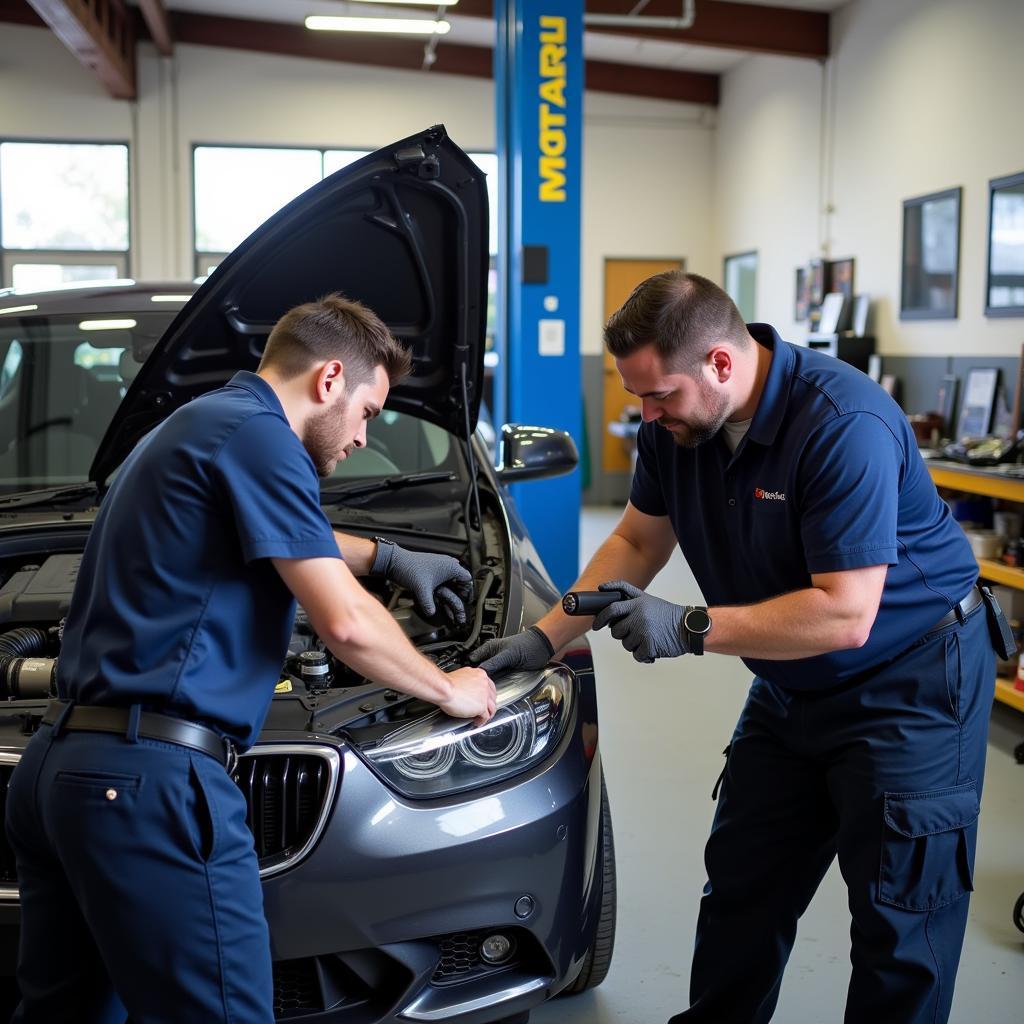 Certified Technicians Working in a Zephyrhills Auto Repair Shop