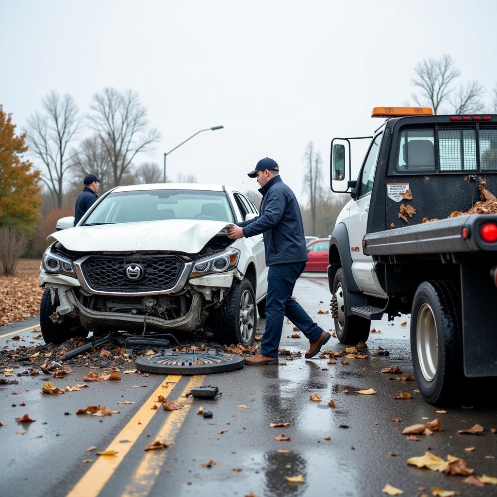 Accident Recovery Scene