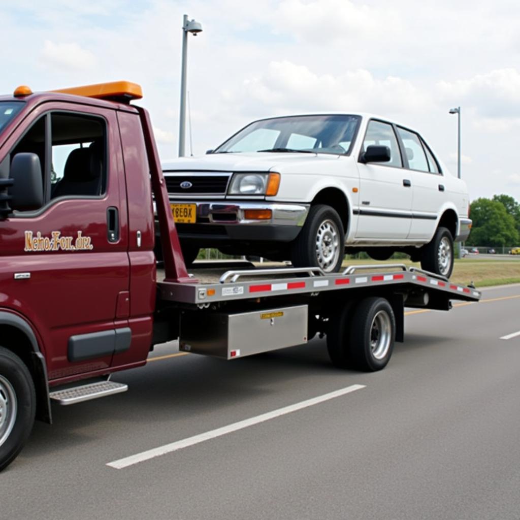 Auto Rescue Services Towing a Car