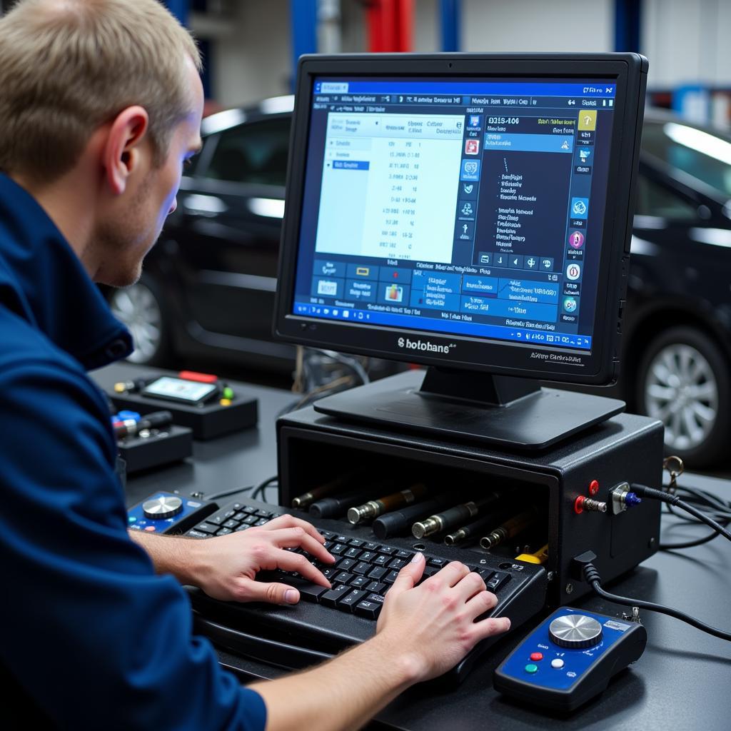 Modern Car Repair Equipment in a 32351 Auto Shop