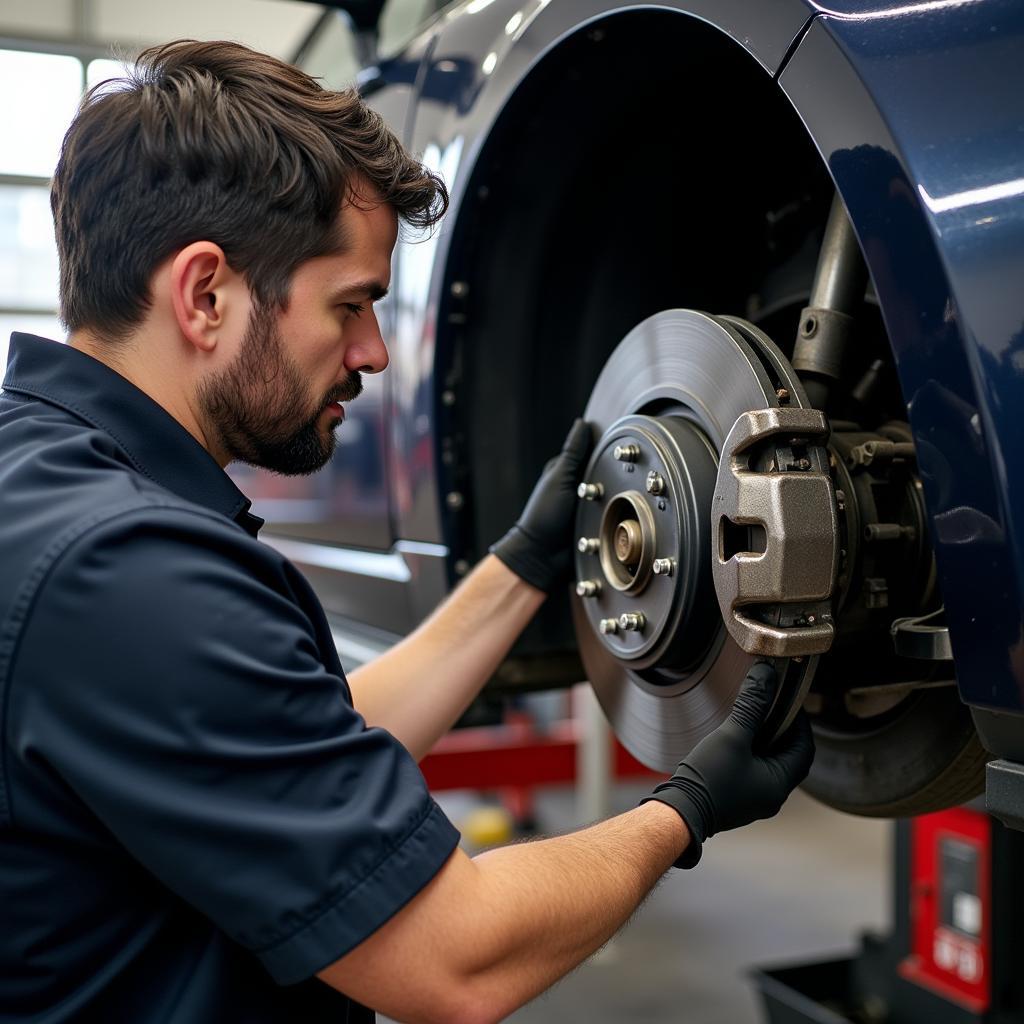 Brake repair in an Artarmon auto service center