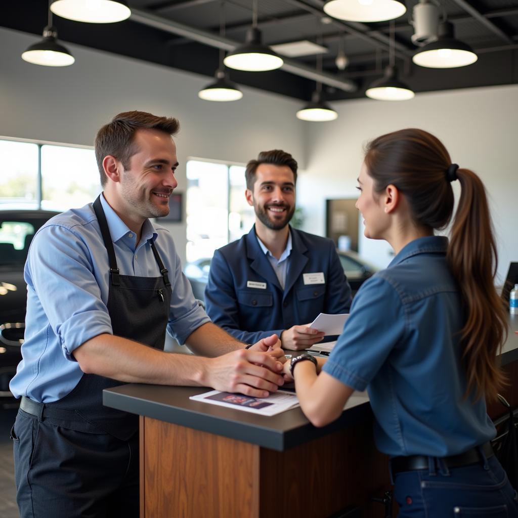 Customer Service at an Auto Service Center in Auburn