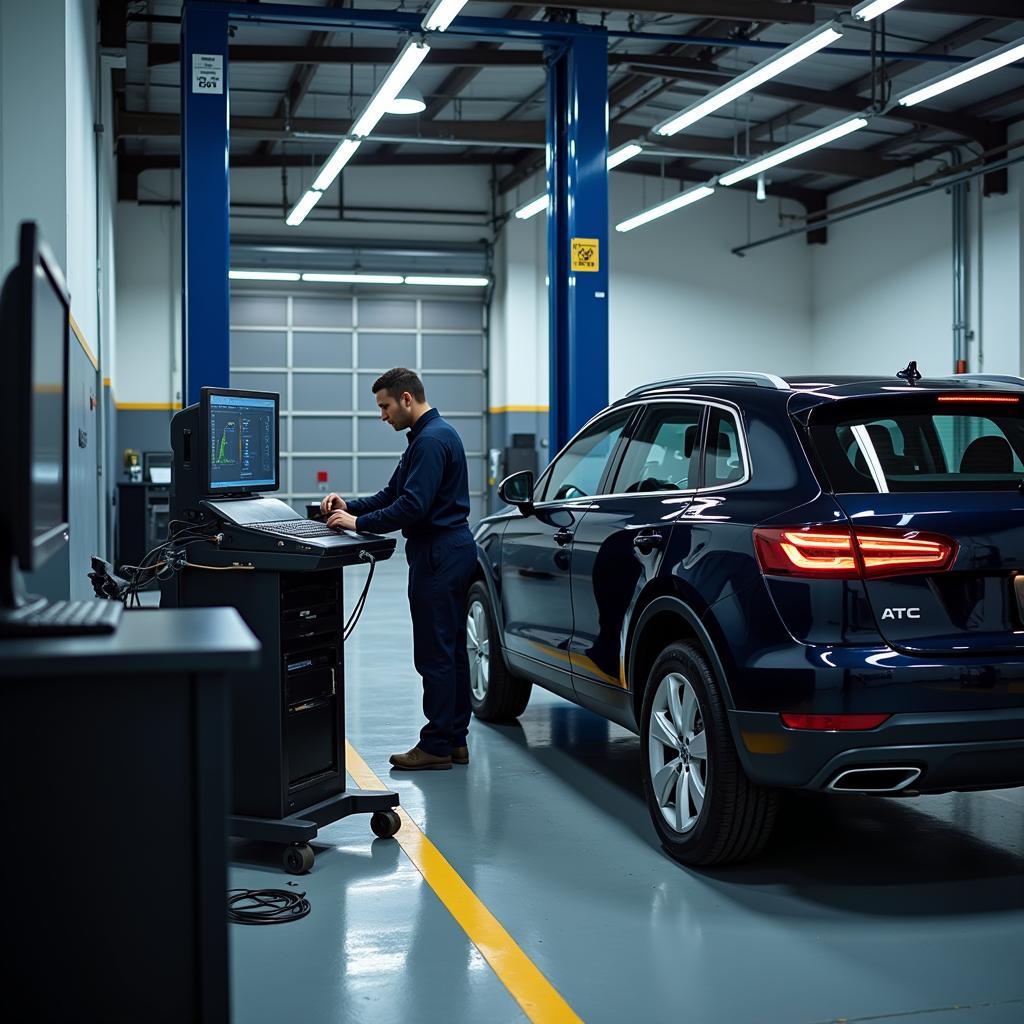 Modern Diagnostic Equipment in a Husum Auto Service Center