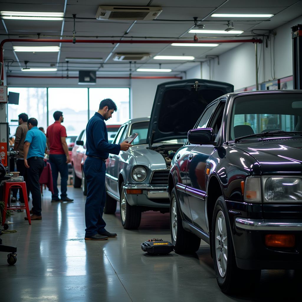 Modern Auto Service Center in India