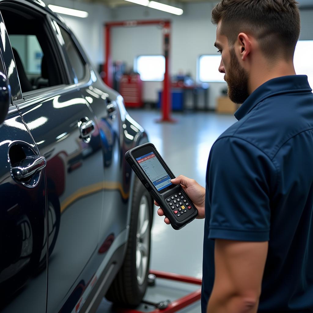 Modern Diagnostic Equipment in a Kleve Auto Service Center