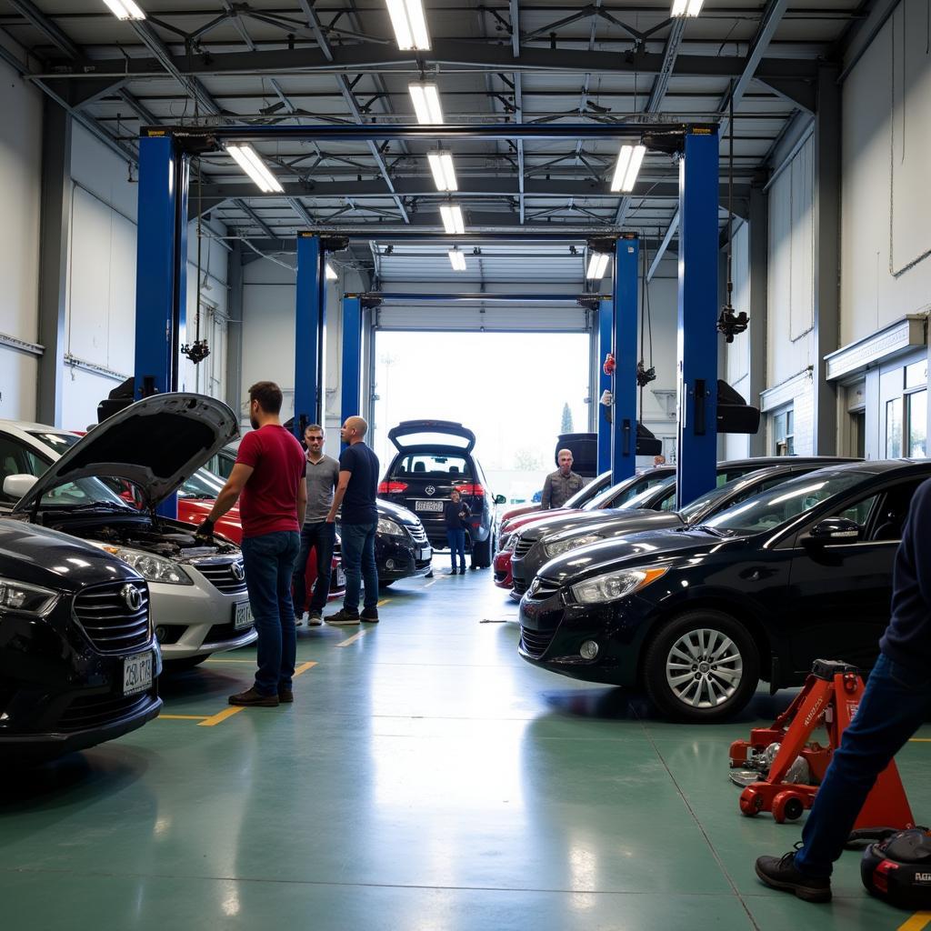 Auto Service Center Repair Bay