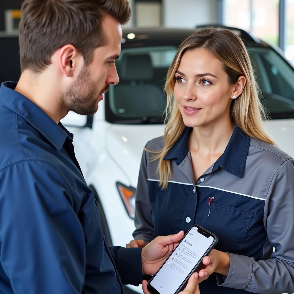 Customer Communication in an Auto Service Center