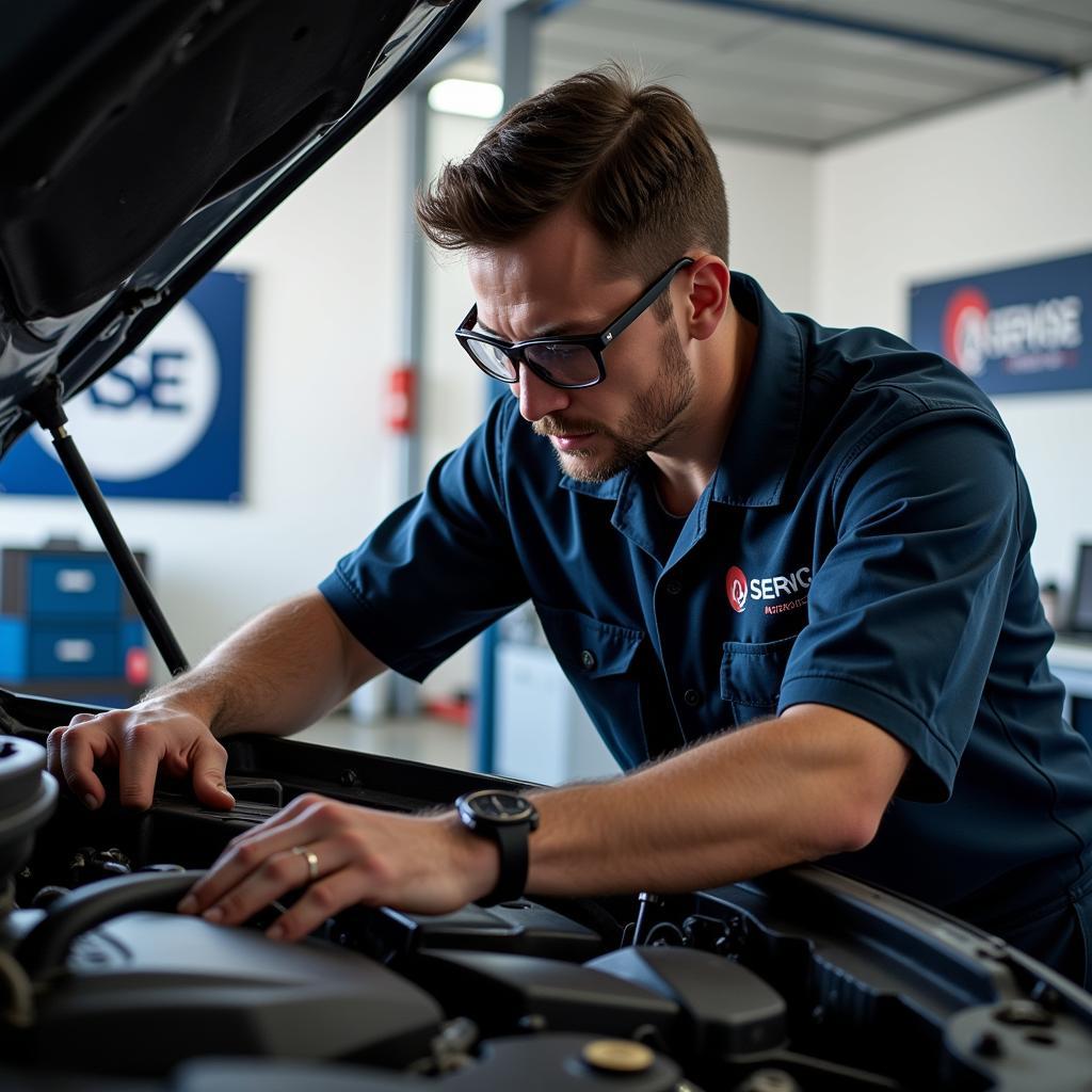 ASE Certified Technician Working in Chester Auto Service