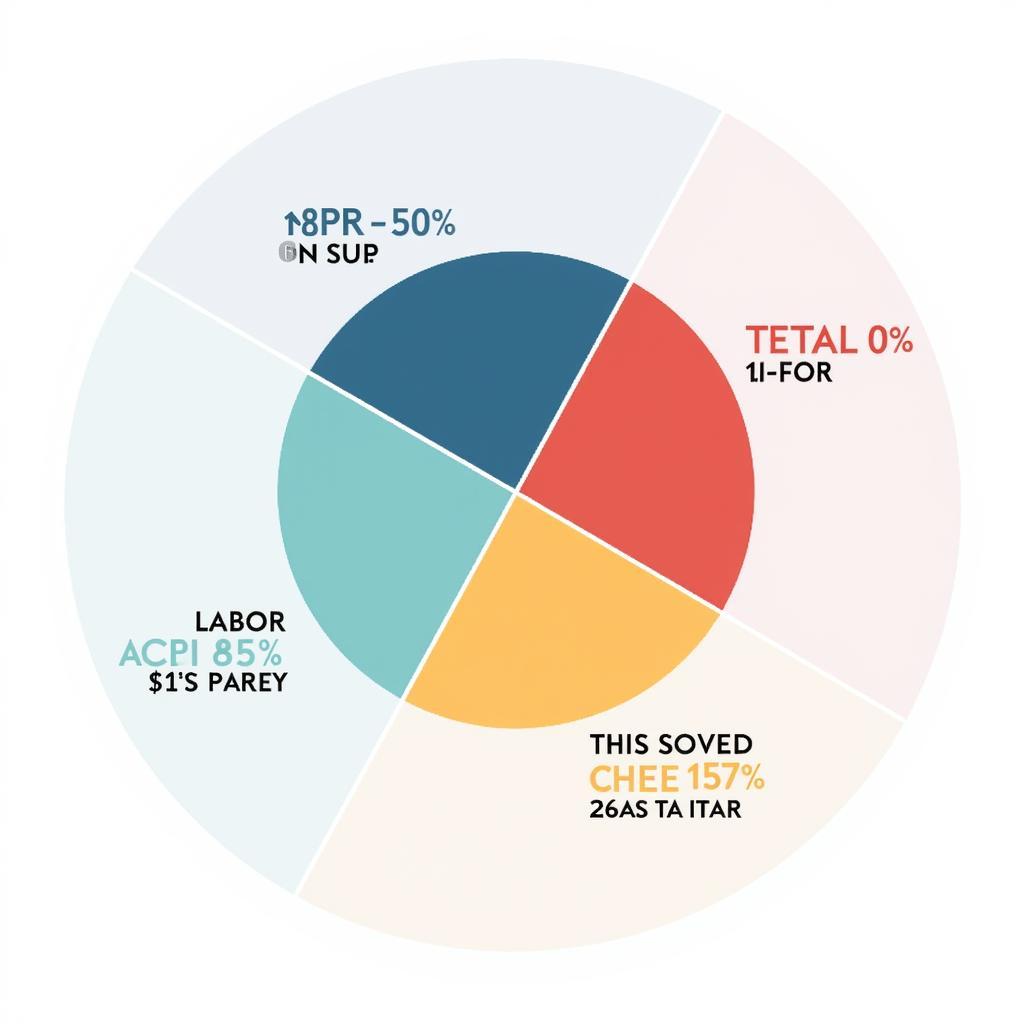 Breakdown of auto service costs, including parts and labor.