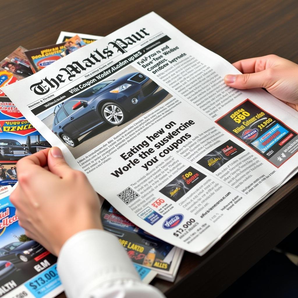 Finding Auto Service Coupons in Local Newspapers and Flyers