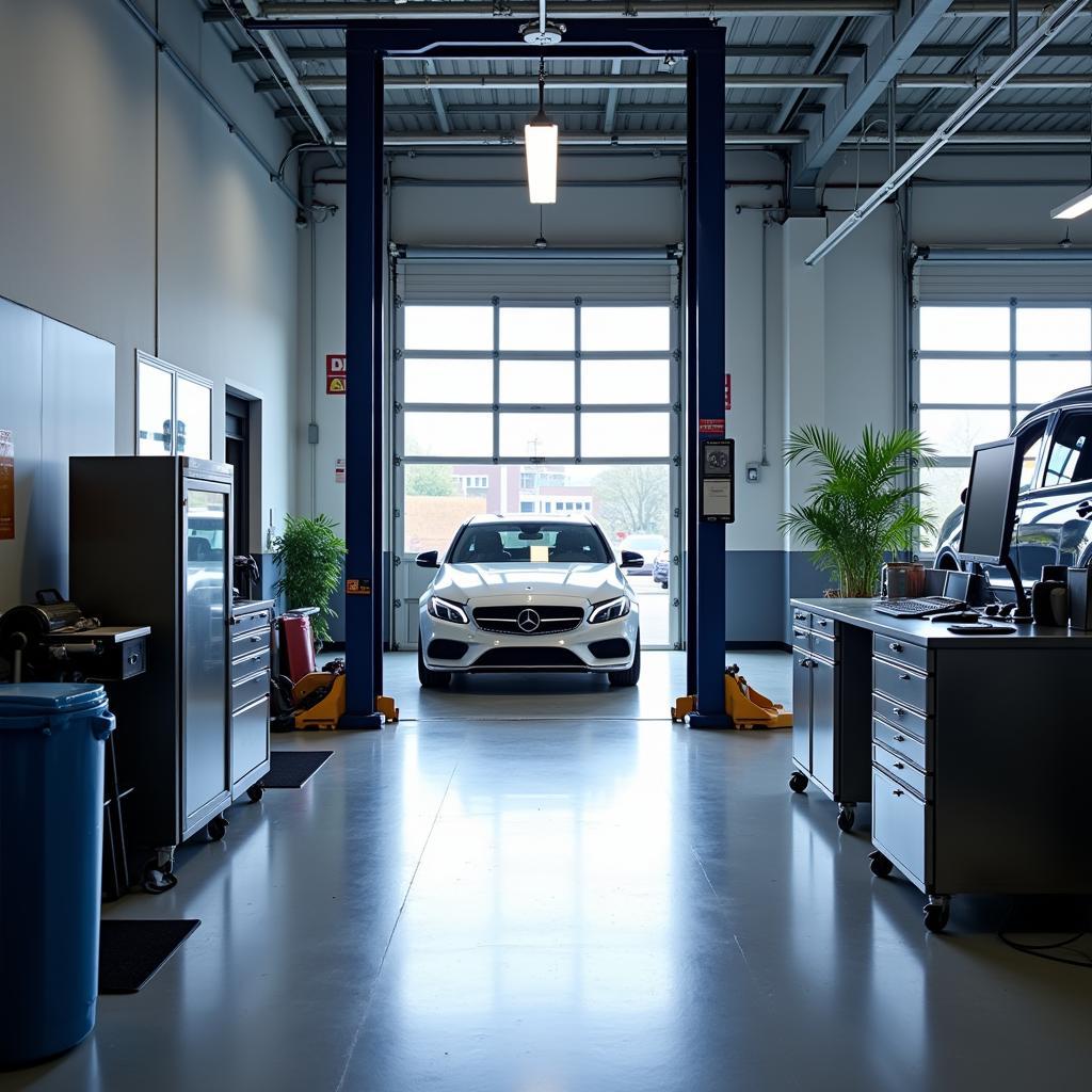 Modern Auto Service Garage Interior in Den Haag