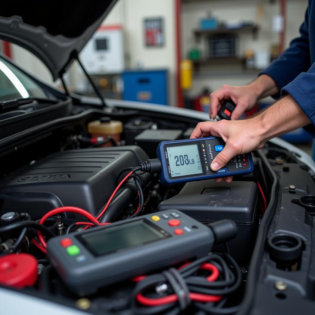 Auto Service Diagnostic Tools in Action