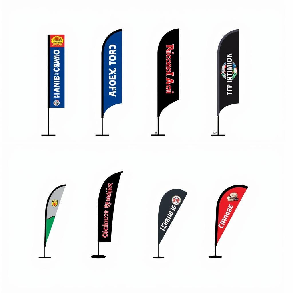 Auto Service Feather Flag Design Examples