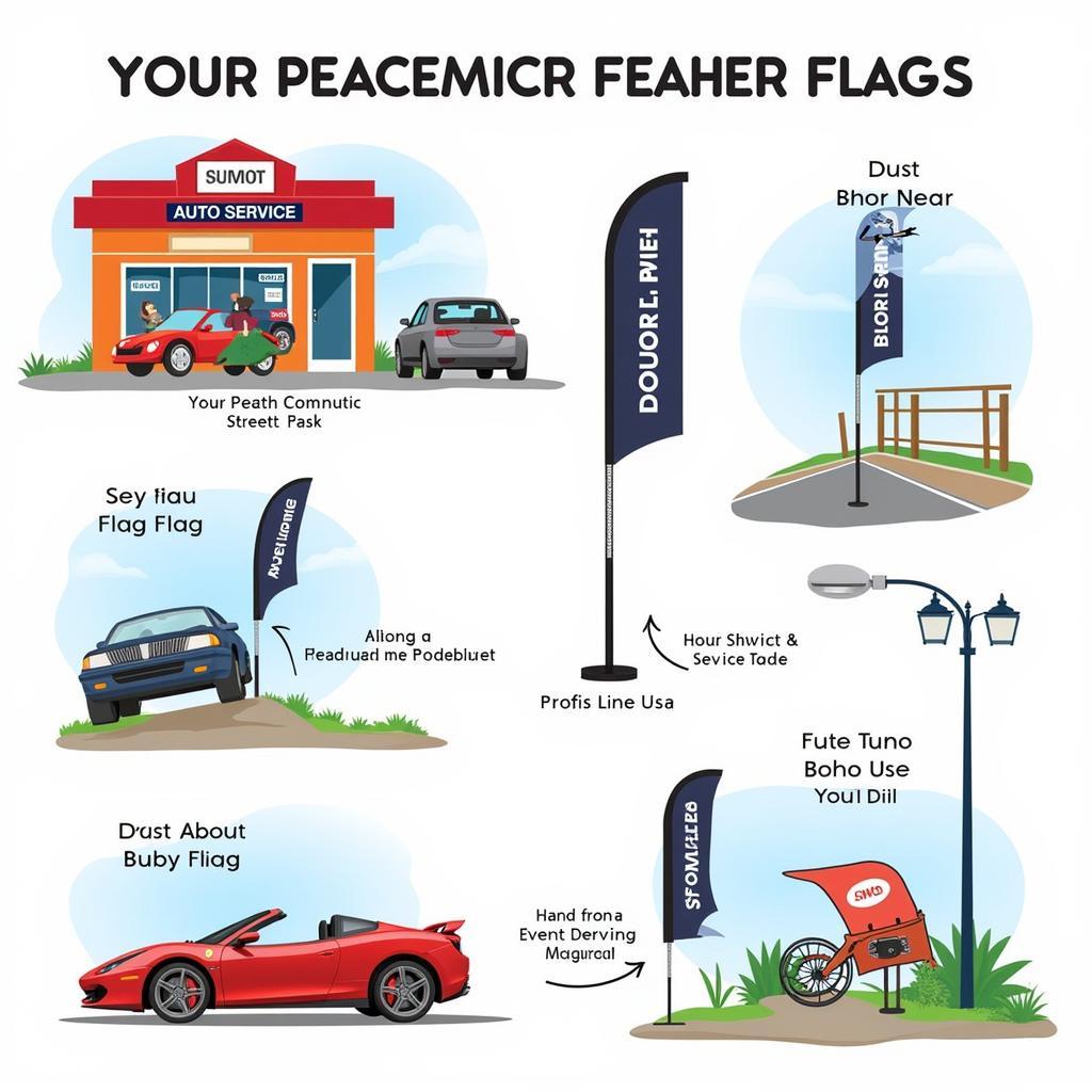 Effective Auto Service Feather Flag Placement Strategies