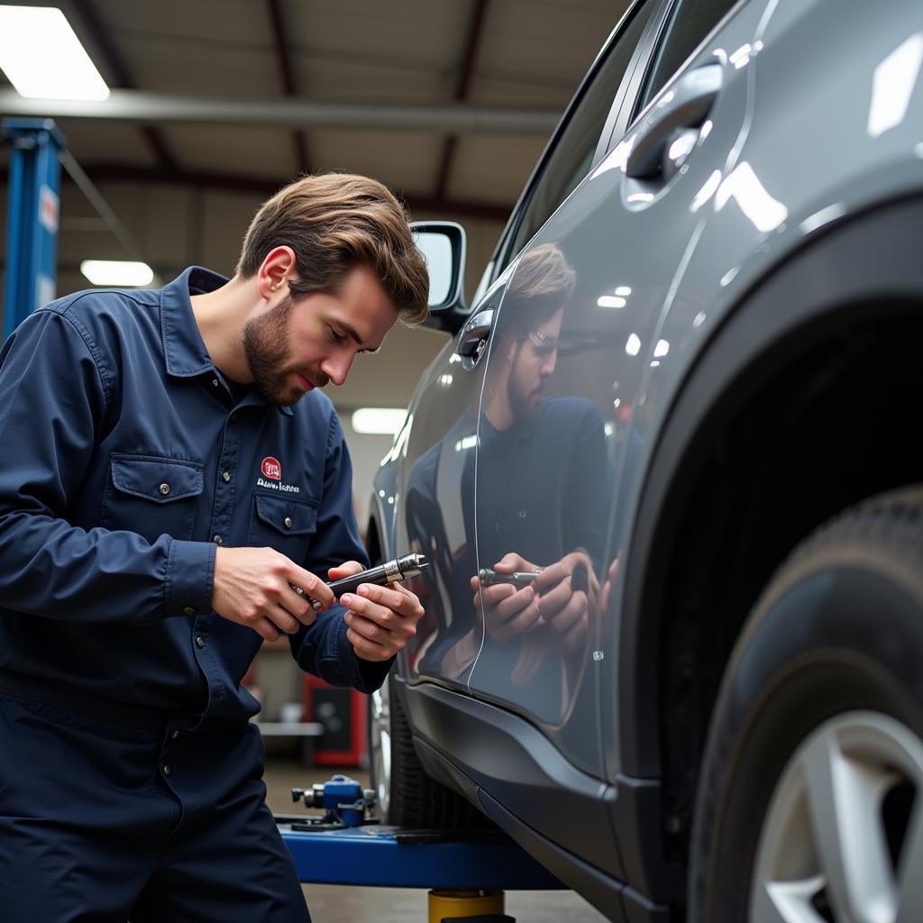 Experienced mechanic working on a car in Gelderland