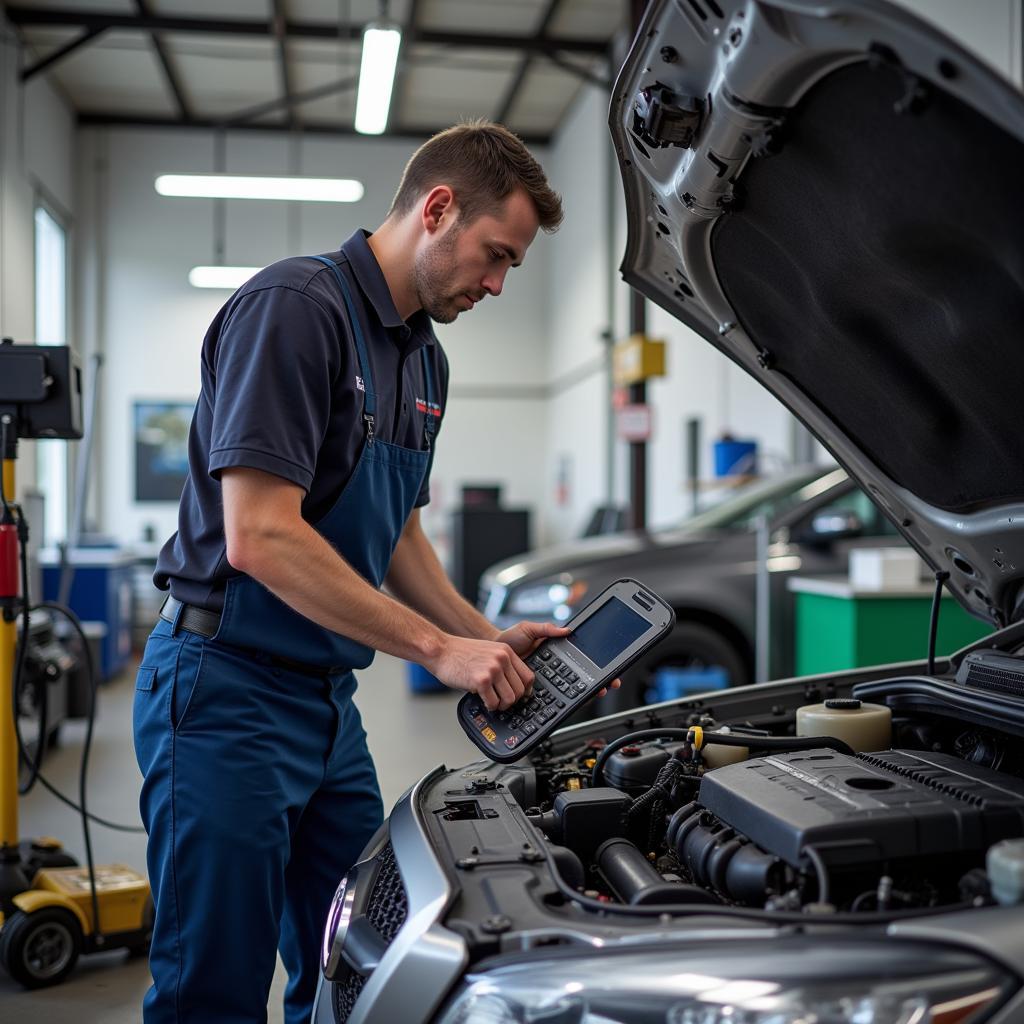 ASE Certified Technician Performing Auto Service in Grimes IA