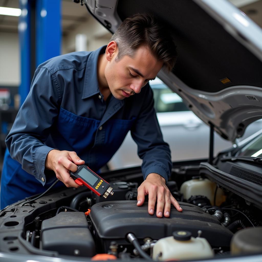 Mechanic Checking Car in Killeen Texas