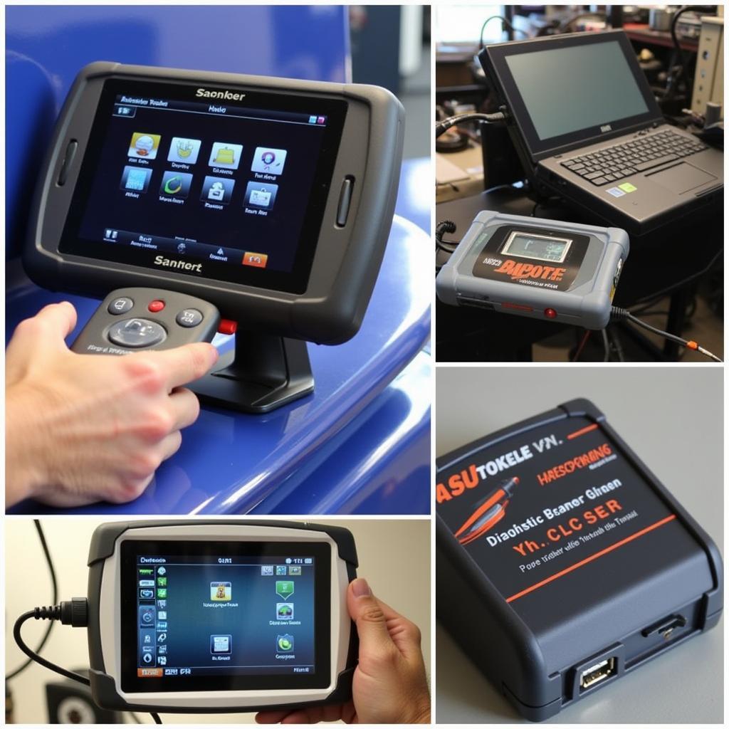 Modern diagnostic tools used in an auto service center in Lakeville, MN