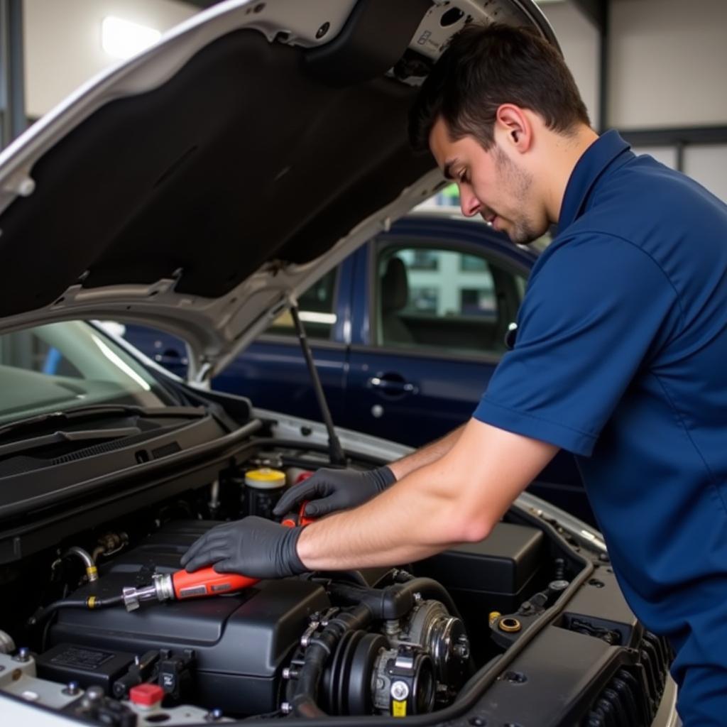 Mechanic Working in Lang Schwarzenbruck