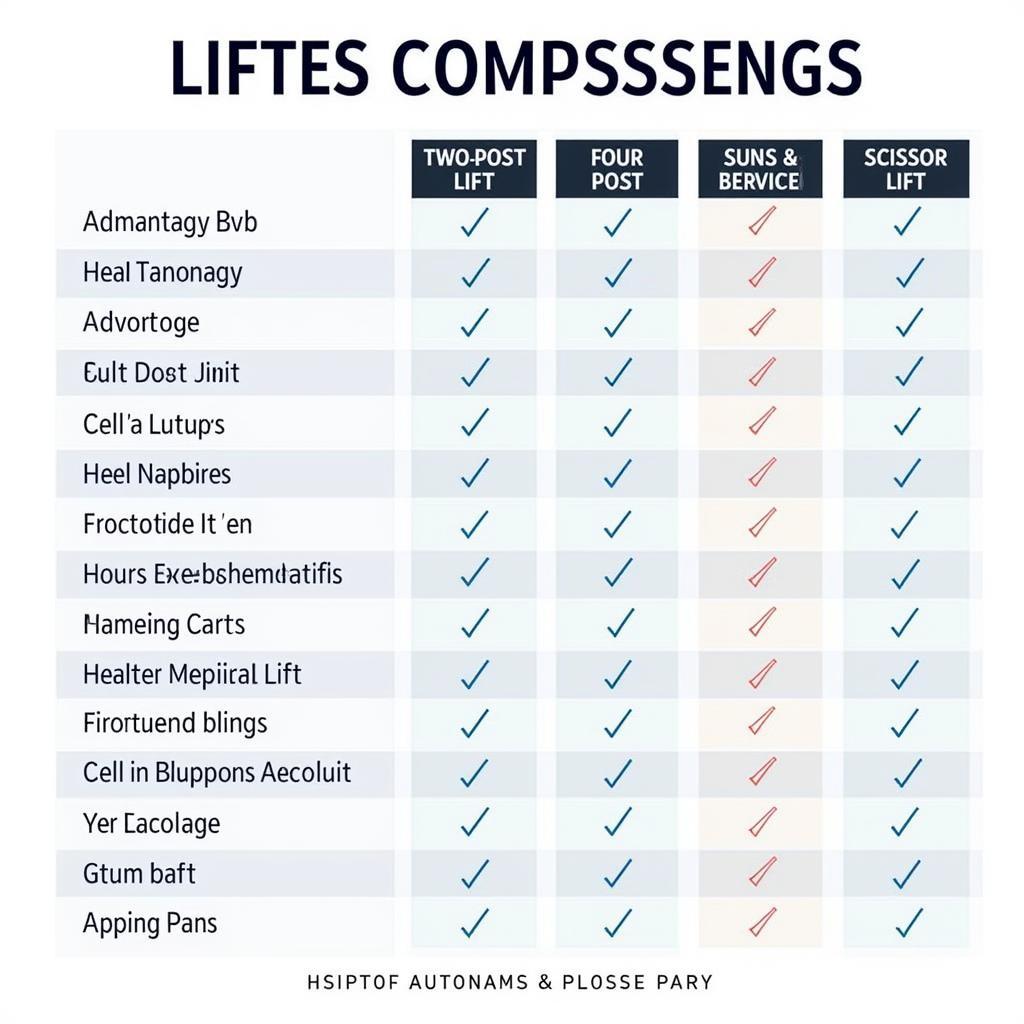 Different Types of Auto Service Lifts and Hoists