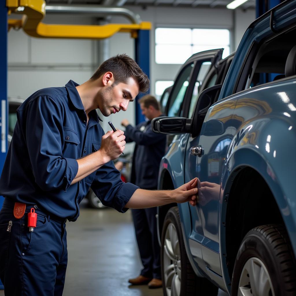 Car Inspection at an Auto Service Center in Malta NY