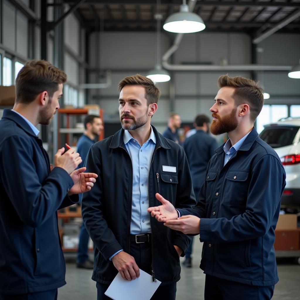 Auto Service Manager Managing a Team