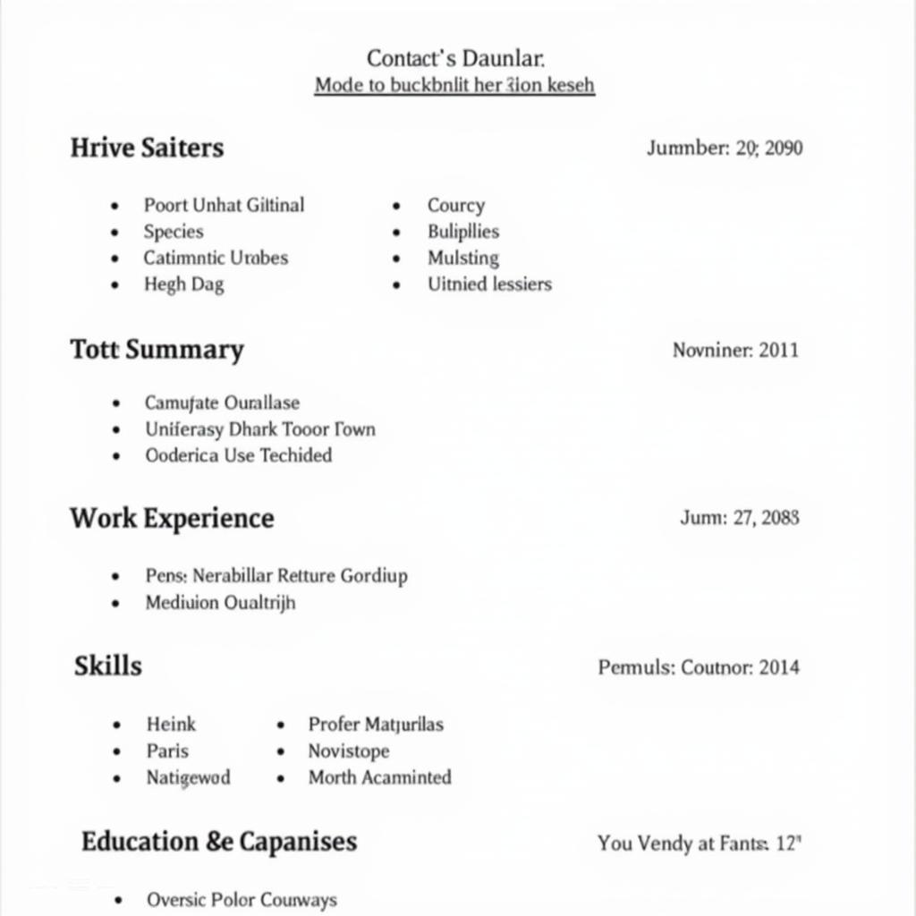 Example of a Well-Structured Auto Service Manager Resume