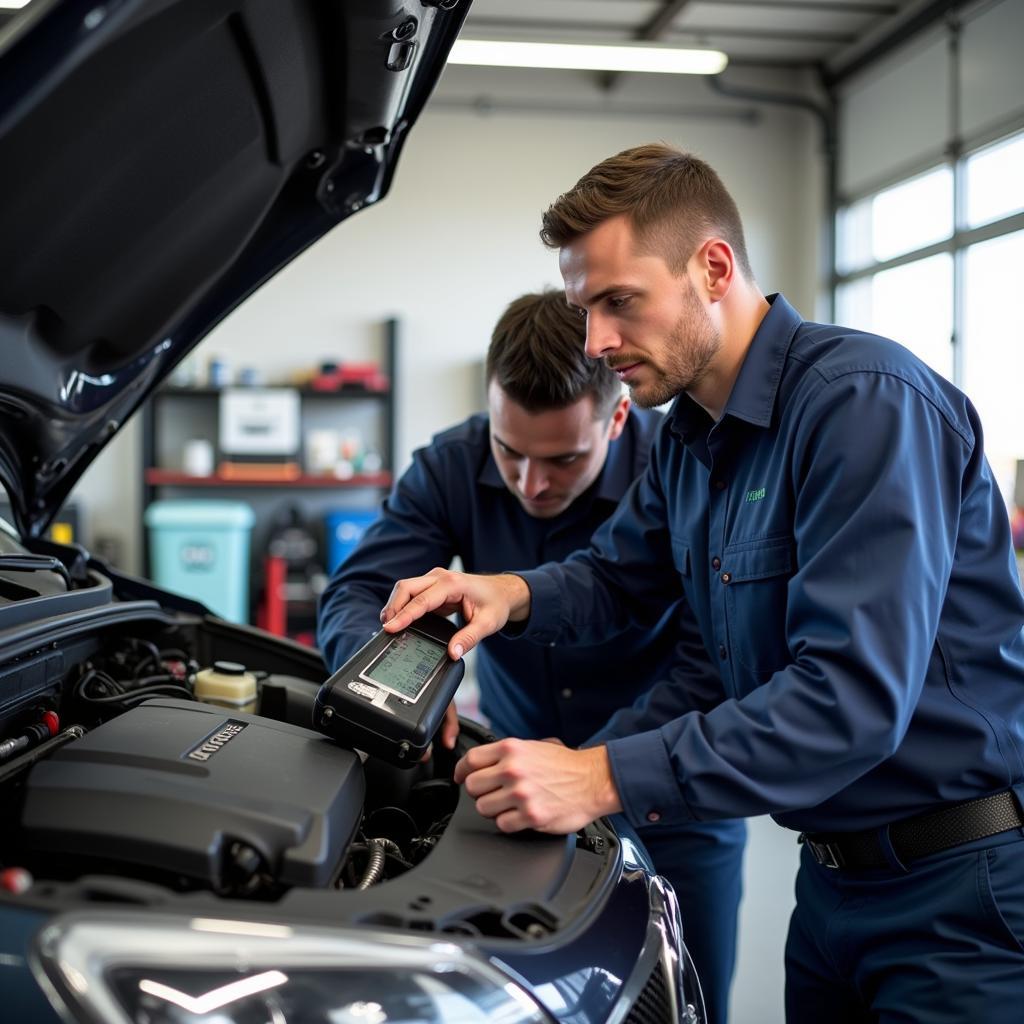 Certified Technicians Working on a Car in New Holland PA