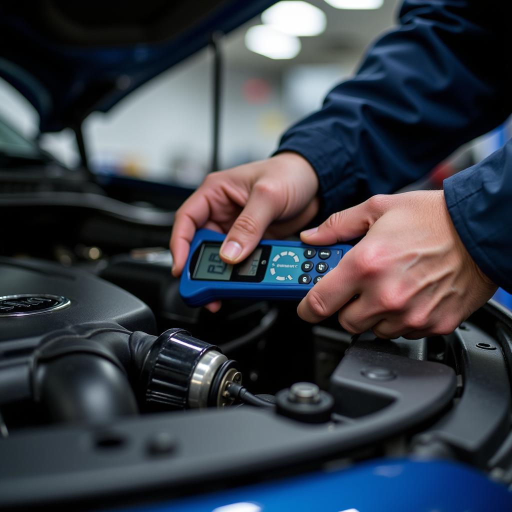 Mechanic Working on a Car in Old Bridge NJ