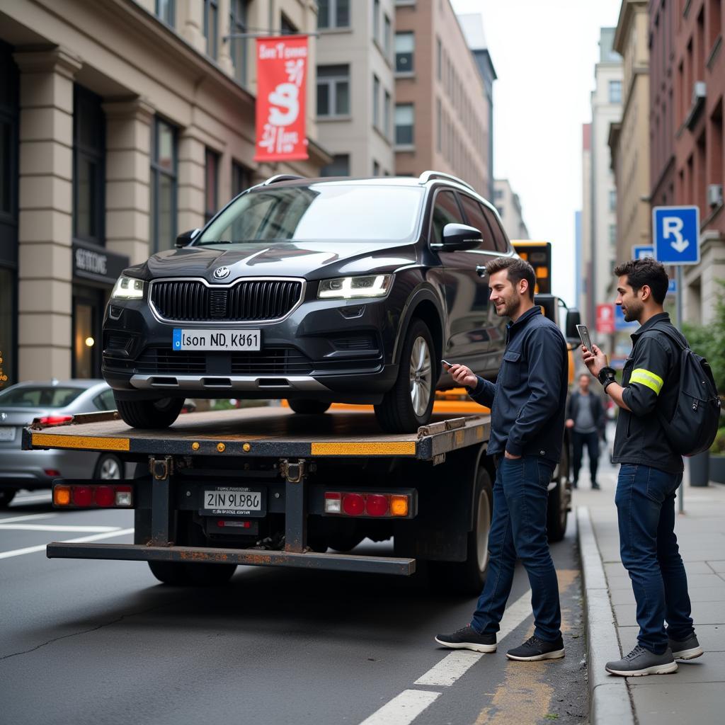 Auto Service Pickup in Action