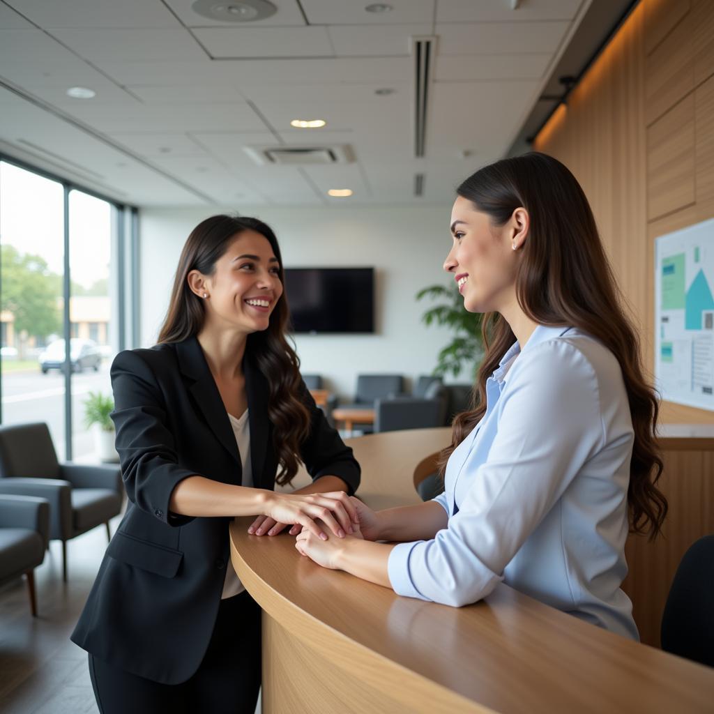 Customer service representative at an auto service center in Pineville