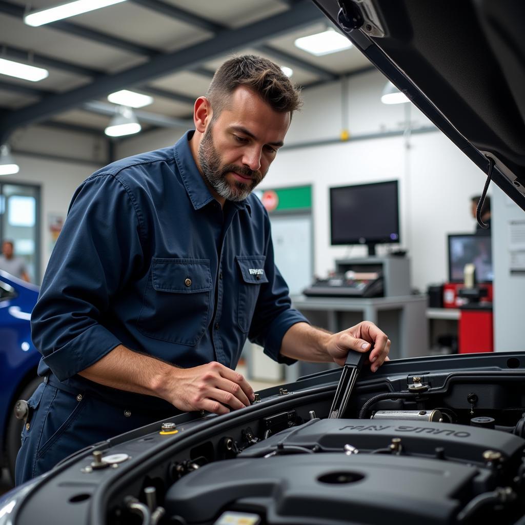 Provo Auto Service Mechanic at Work