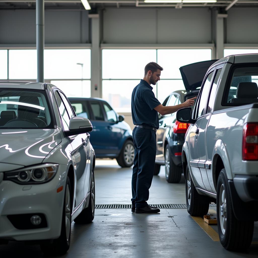 Auto Service Runner Managing Vehicles