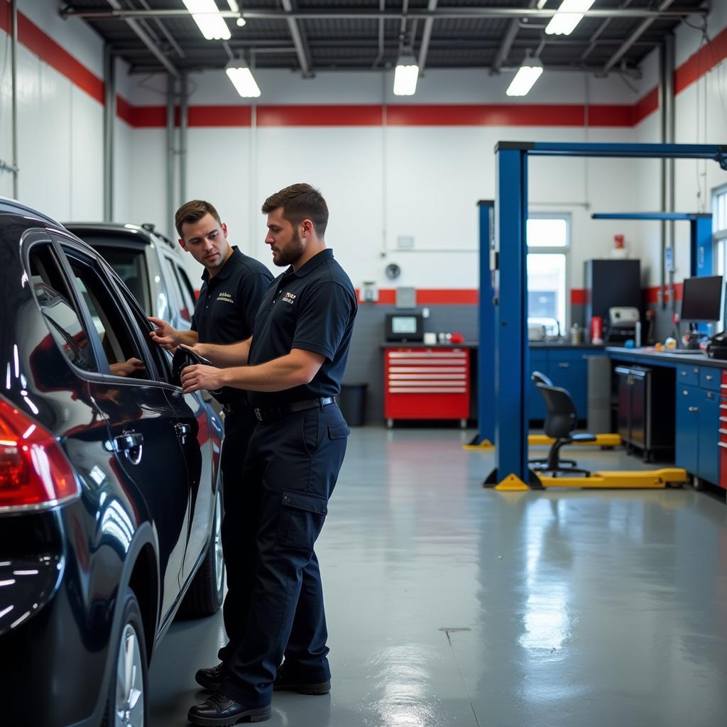 ASE Certified Technicians in an Auto Service Shop in 46237