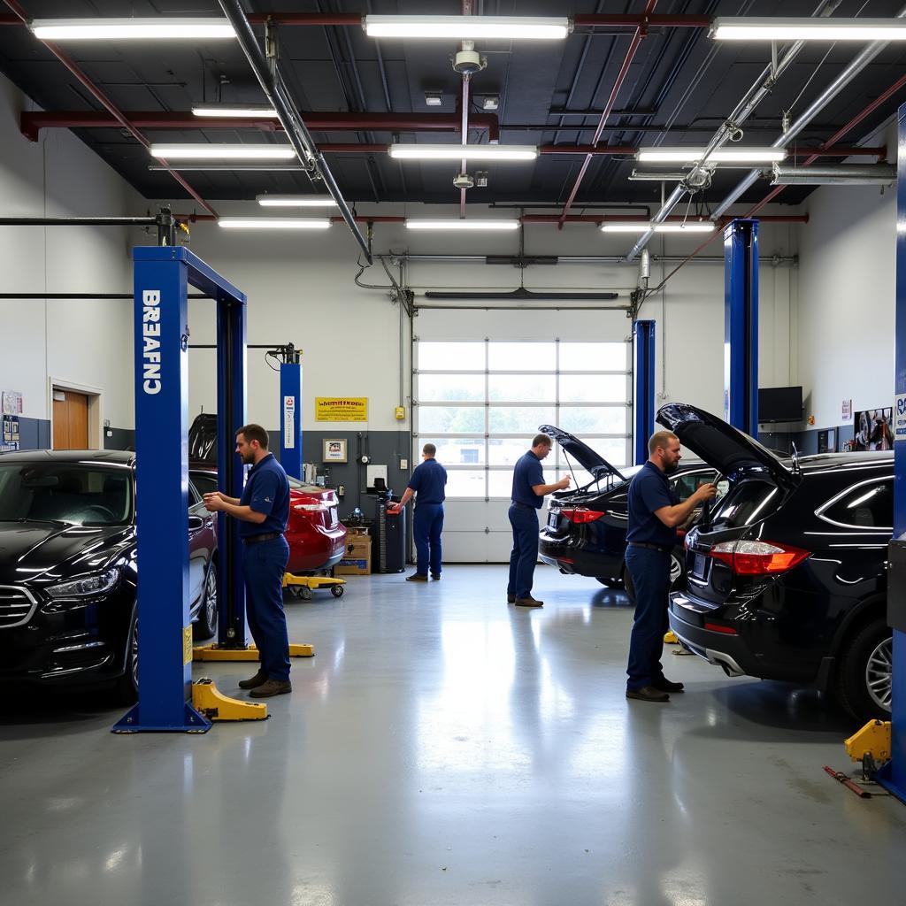 Clean and Organized Auto Service Shop in Salisbury, NC