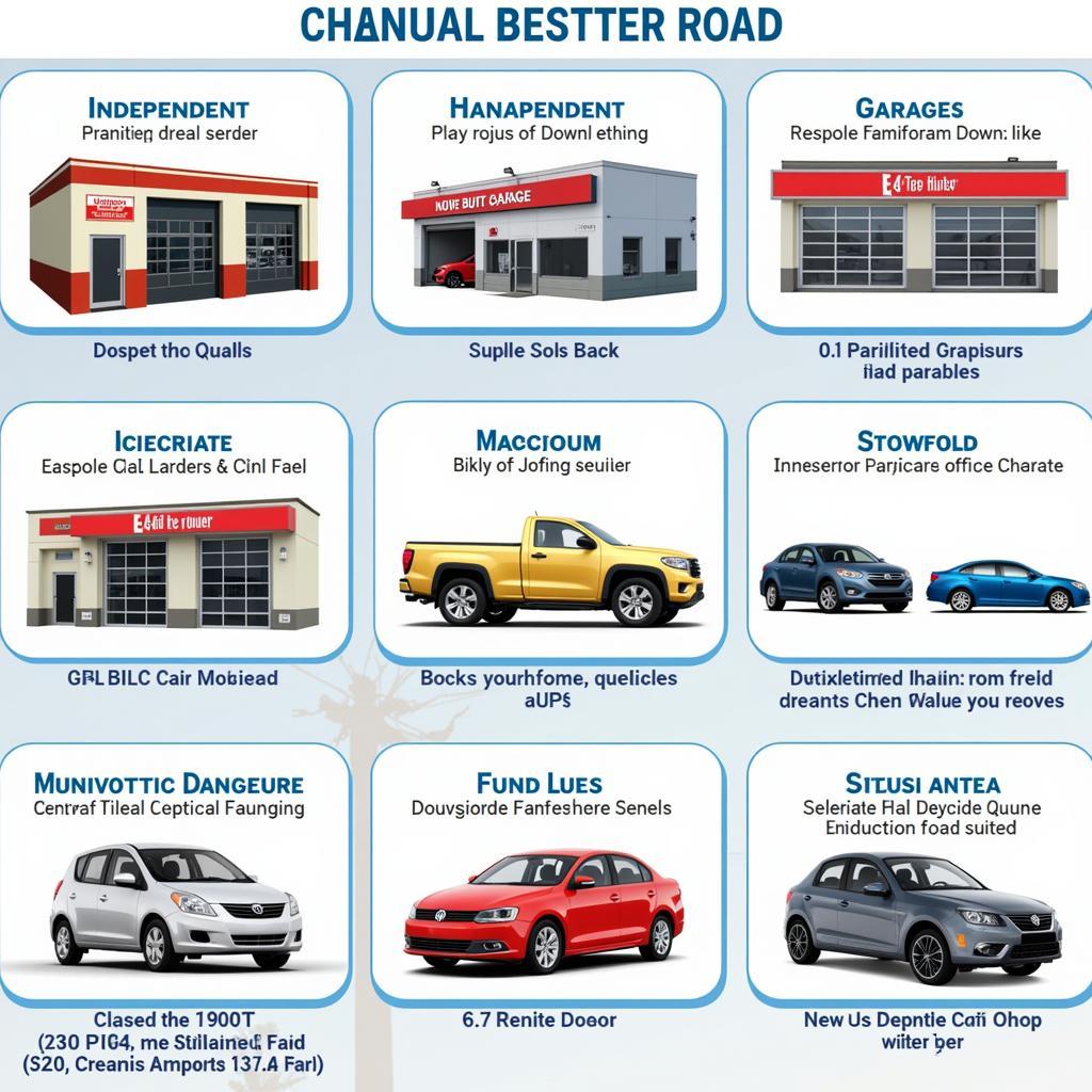 Various Auto Service Shops on Manchester Road