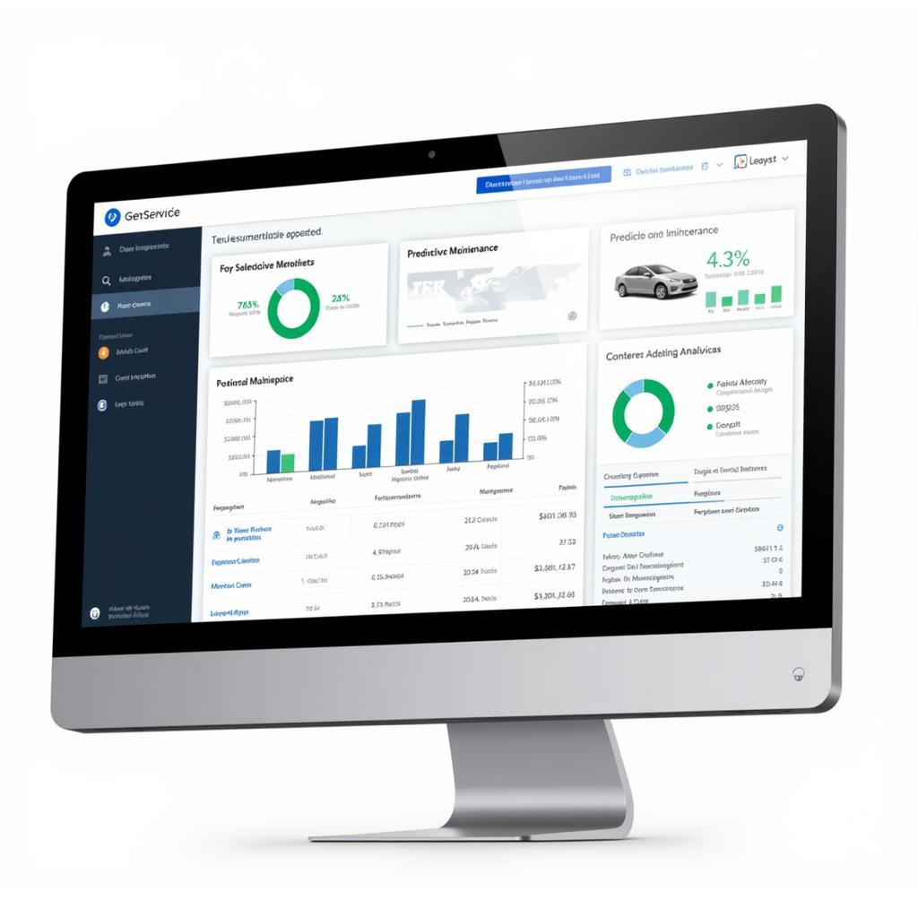 Auto Service Software Dashboard with AI-Powered Analytics